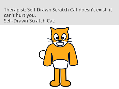 Self-Drawn Scratch Cat