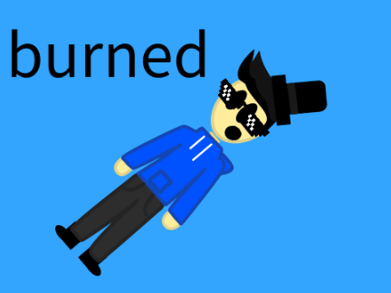 burned