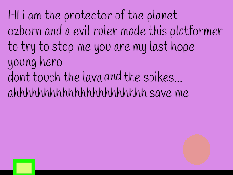 my finished platformer 