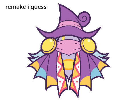 Kirby characters redesigned as cats - Drawcia (remade)