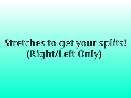 How to get your splits!