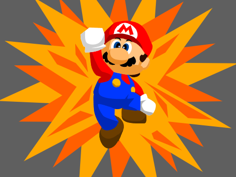 Mario 64 jump art