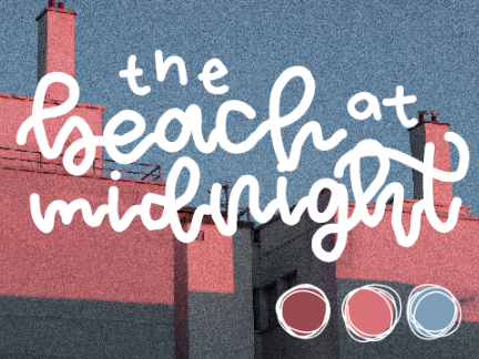 the beach at midnight