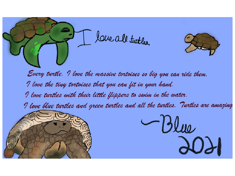 A gift for blue.