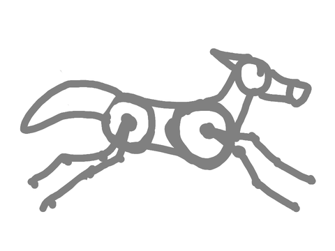 I animated a wolf run cycle in Krita