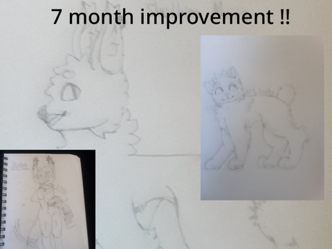7 month improvement [well somewhere around that] :’0