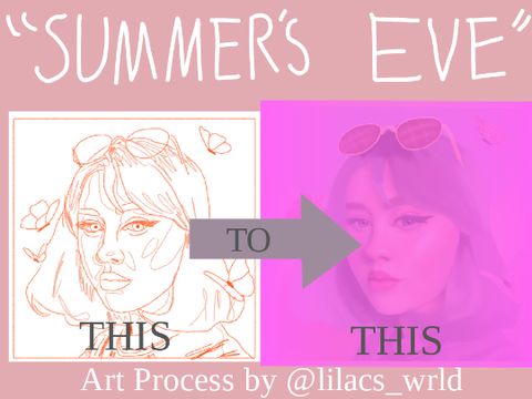 "Summer's Eve" -- Digital Art Process