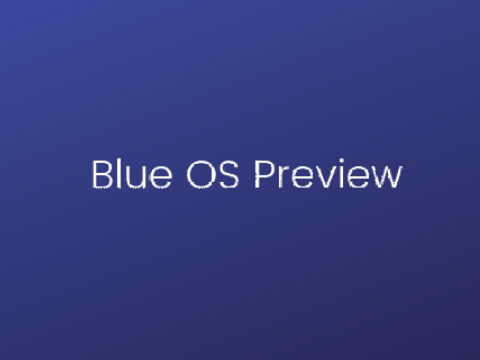 Blue OS Preview 