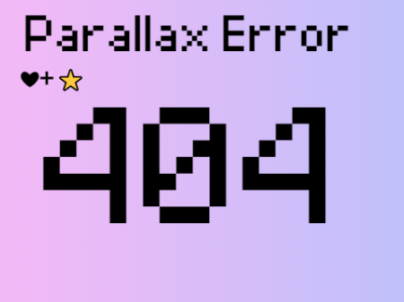 Parallax--Error [That is not rlly an error]