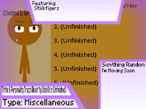 6 Personality Traits About My Stick Oc's {Unfinished}