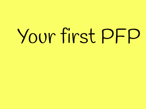 Ur first pfp