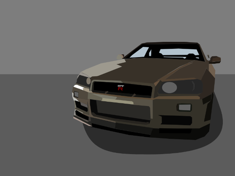 Nissan Skyline GTR R34 blockshade