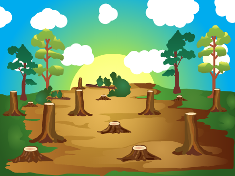 Deforestation art