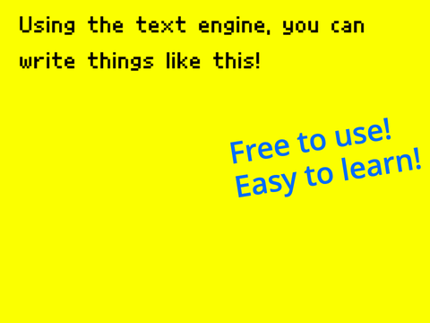 Pixel Text Engine (Not pen!)