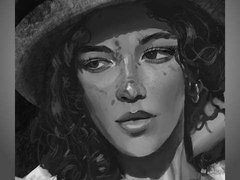 First Attempt at Greyscale - Art