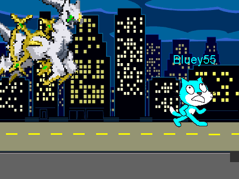 Add yourself running from Arceus
