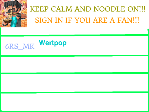 Sign If You Are A Fan Of Thinknoodles!!! remix