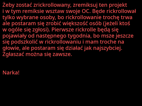 Zrickrolluje Ciebie!