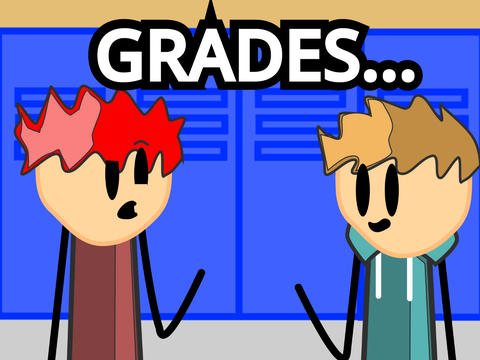 Grades an animated meme