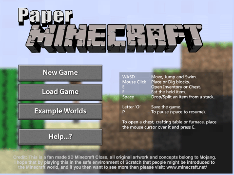 Paper Minecraft v11.3 (Minecraft 2D) 