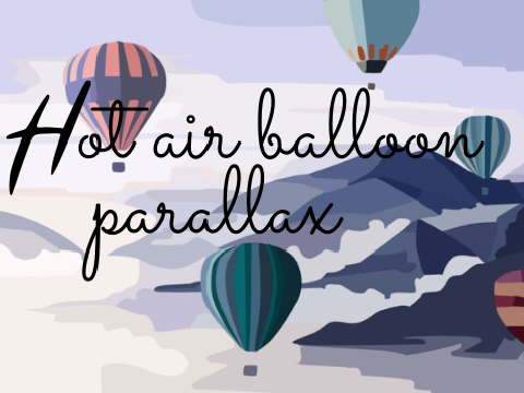 Hot air balloon parallax