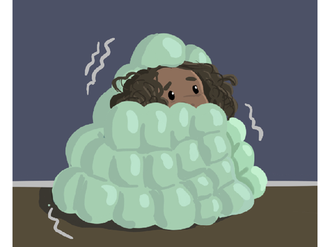 Girl in Blankets