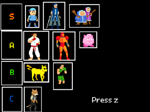 Super Scratch Bros Tier List 