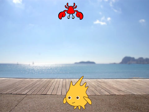 Dodge the crabs