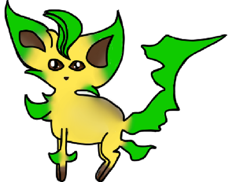 Really bad cat (cant tell if its a cat anymore) Leafeon 