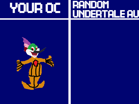 Give me your oc and I will turn it to a random Undertale au remix