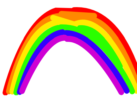 RAINBOW no animation (just drawing) 