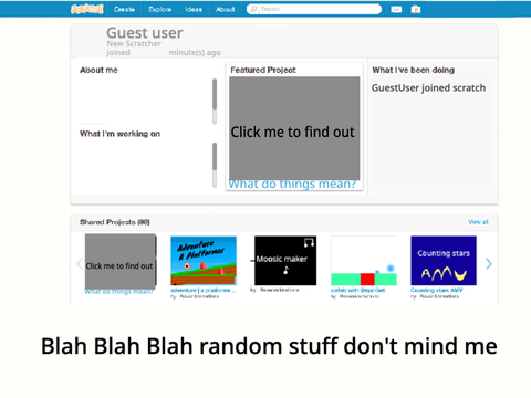 Interactive scratch guide