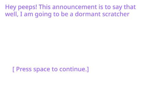 IMPORTANT ANNOUNCEMENT