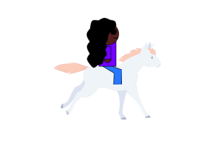 Me riding a unicorn (cuz why not)