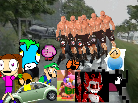 Add yourself running from The Brock Lesnar army!