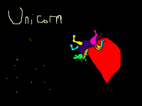 Mouse-following unicorn!! remix
