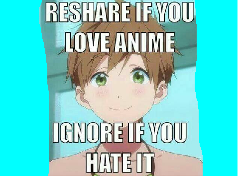 Reshare if you love anime!! remix