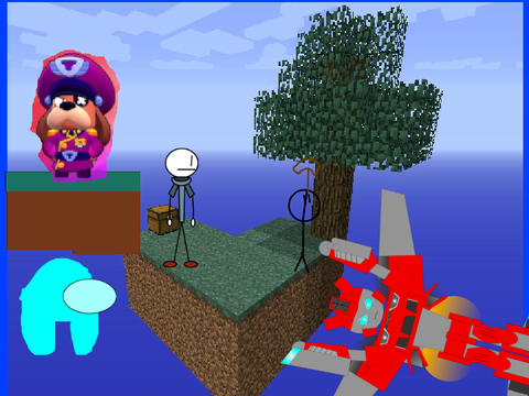 Add yourself stranded on Skyblock remix