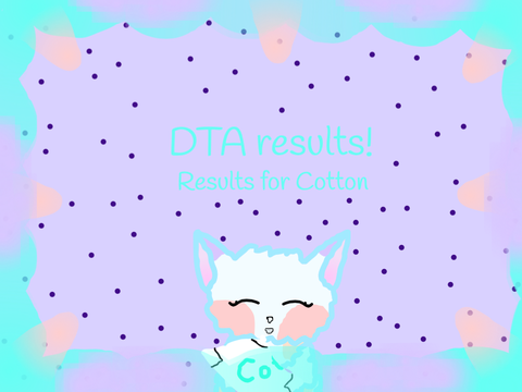 DTA winners Cotton!!