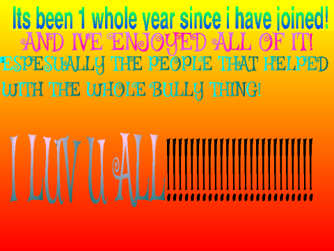 1 YEAR ANNAVERSERY ON SCRATCH!