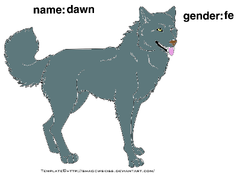 wolf pack RPG template Dawn