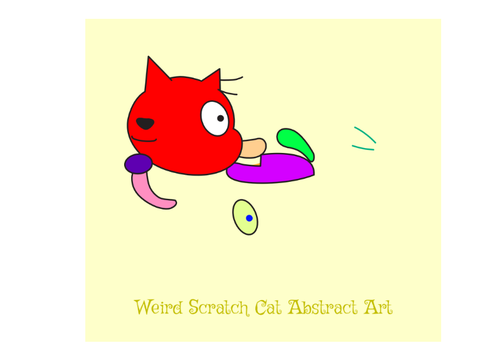Scratch Cat Abstract 