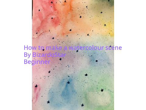 How to make watercolour bookmarks