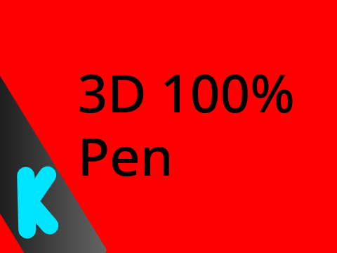 3D 100% Pen