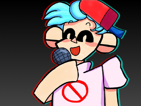 boyfriend fnf drawing