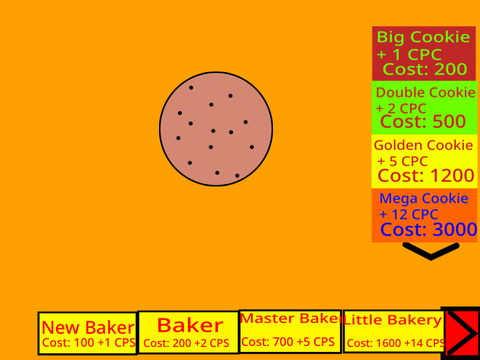 Cookie Clicker (unfinished)