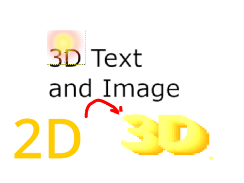 3D Text and Image Test    #3D
