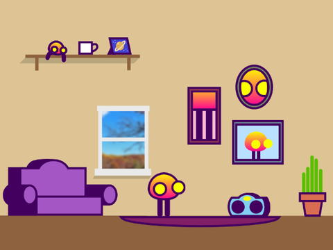 Mango dances to his jam in his living room alone.