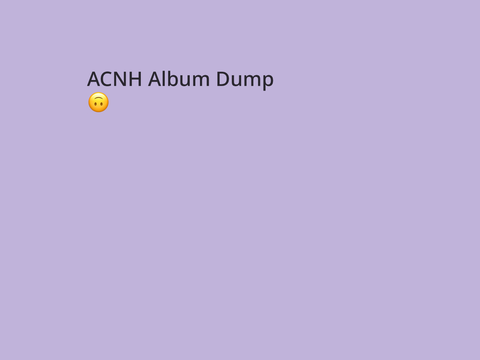 ACNH stuff <3