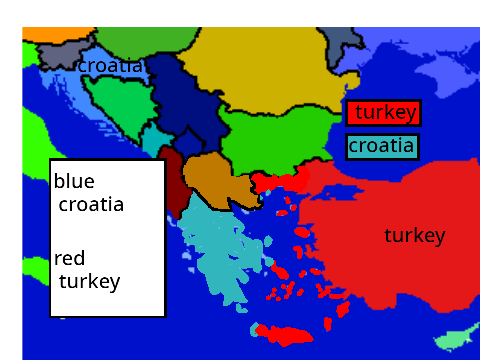 Land divide for greece
